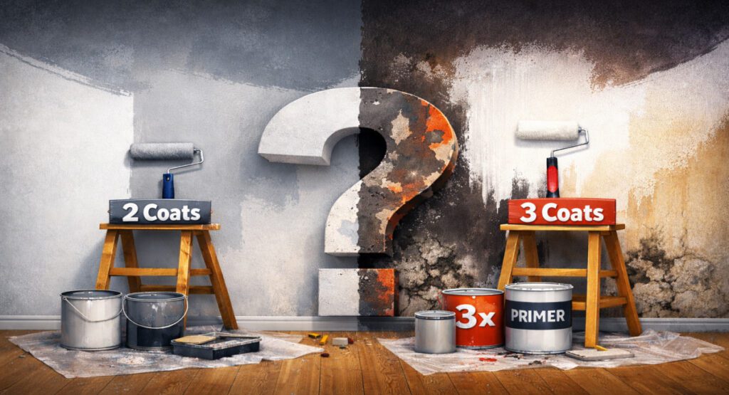 When Do You Need 2 Coats vs 3 Coats