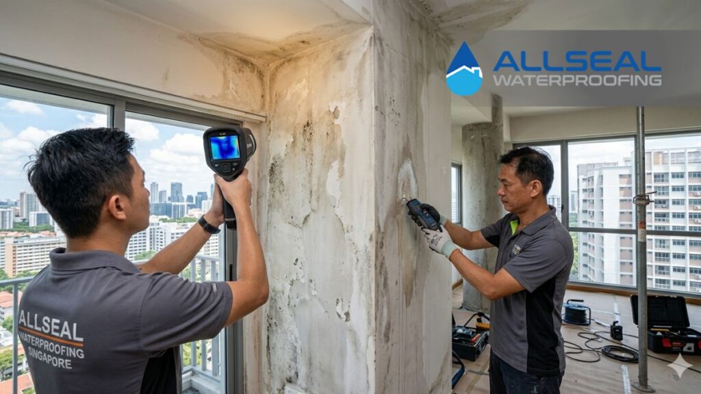How Waterproofing Specialists Diagnose Structural Water Damage in Singapore